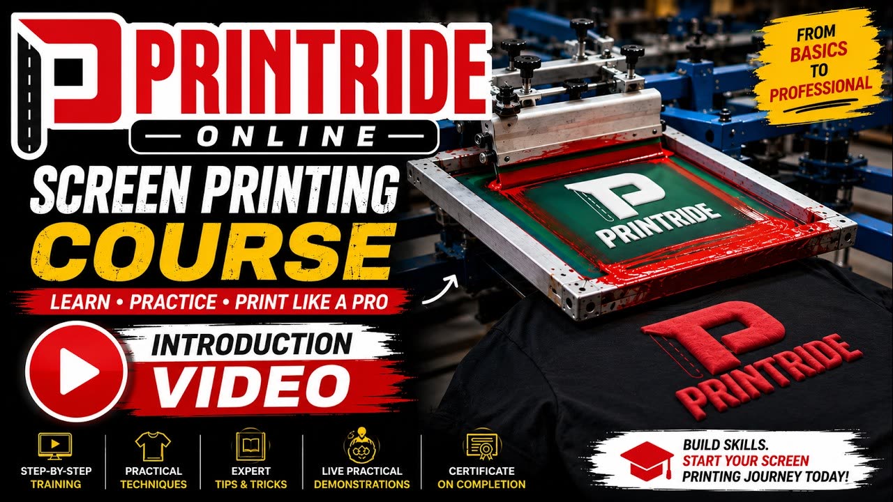 Printride Online Screen Printing Course — introduction video