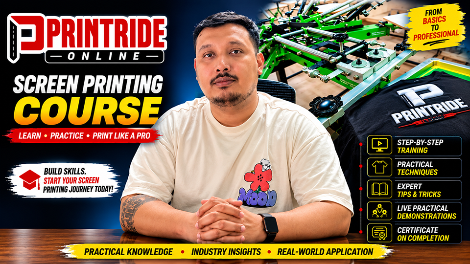 Printride Online Screen Printing Course — introduction video